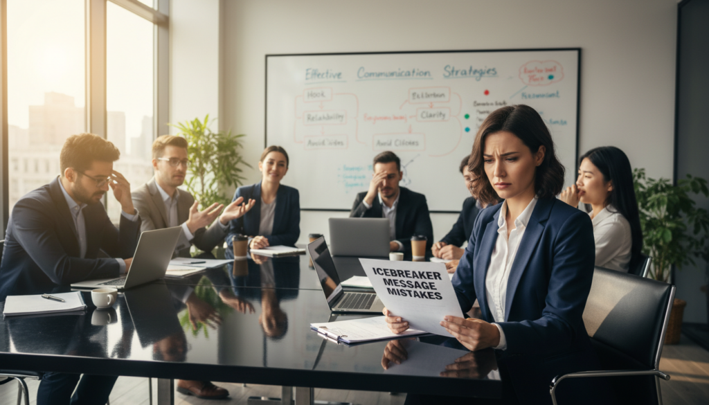 errores mensaje rompehielos